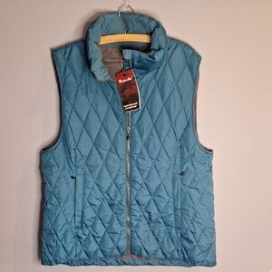 Blue Quilted Vest